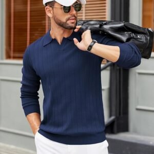 U.S Polo Mens Sweaters Long Sleeve Polos V Neck Casual Pullover Sweater | Knitted Sweater